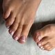 Dry pedicure | french