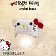 Crochet Hello kitty benie