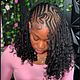 Tribal lemonade twist small medium  (boho)
3/4 packs of prestretched ultra braid extensions 
1 bundle of boho curls (of choice)