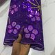 Purple sequence lace