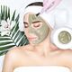 Women facial treatments (mud healing mask)