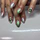 Gel manicure with art