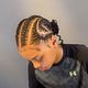 6-8 cornrows natural hair