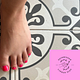 Gel nagels voeten