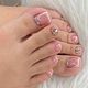 Feet extensions (poly gel ) with art
