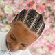 Box braids half hoofd