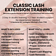 BEGINNER LASH TRAINING