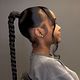 Braided ponytail
