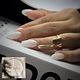 Extensiones con tips de acrilico + esmaltado semi