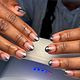 Builder gel with medium nailart