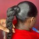 Braided ponytail