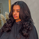Sew in middle part