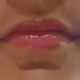 Raspberry lip swatch