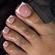 Acrylic French toes
