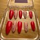 Flower setje rood- almond