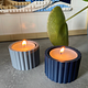 Tea Light Candle With Outer Surface.