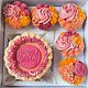 Pink Velvet Cake with (5) cupcakes