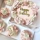 White Strawberry Cake with (5) cupcakes