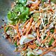 Spicy instant noodles salad