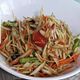 Spicy papaya salad with fermented fish sauce