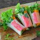 Crab stick salad rolls