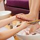 Women pedicure