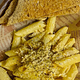 Chicken Alfredo with Toasted Bread