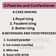 Pastries and confectionery
