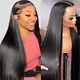 Lace wig install with silk press