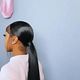 Ponytail slick back