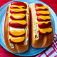 Hotdog Buns w/ Cheese