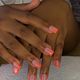 French tips (gel overlay)
