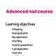 Advanced nail course