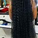 Boho knotless braids