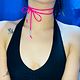 Chokers fucsia