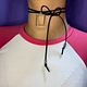 Chokers rectángulo negro