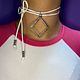 Chokers blanco rombo