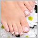 Elegant French Pedicure
