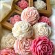 CANDLES WITH ROSE TOPPINGS
