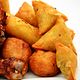 Samosa + Spring rolls + peppered meat