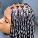 Medium knotless braids