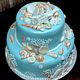 (2-layer) fondant themed cakes
