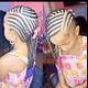 Clap front curve cornrows 