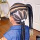 Cornrows/back ponytail 