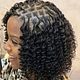 Open braids with curls