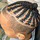 Boys ponytail Cornrows 