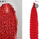 Deep wave boho hair Red Colour 