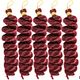 5 Sets of 40.64 cm Screws with Curly Hair Of Braiding Extensions, Black, Red, Beige, Brown, And Various Colors Suitable for Women'S Daily Outings, Fashion Parties, And New Year Role-Playing