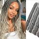 French curls silver gray colour 