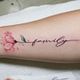 Tatuaje frase color